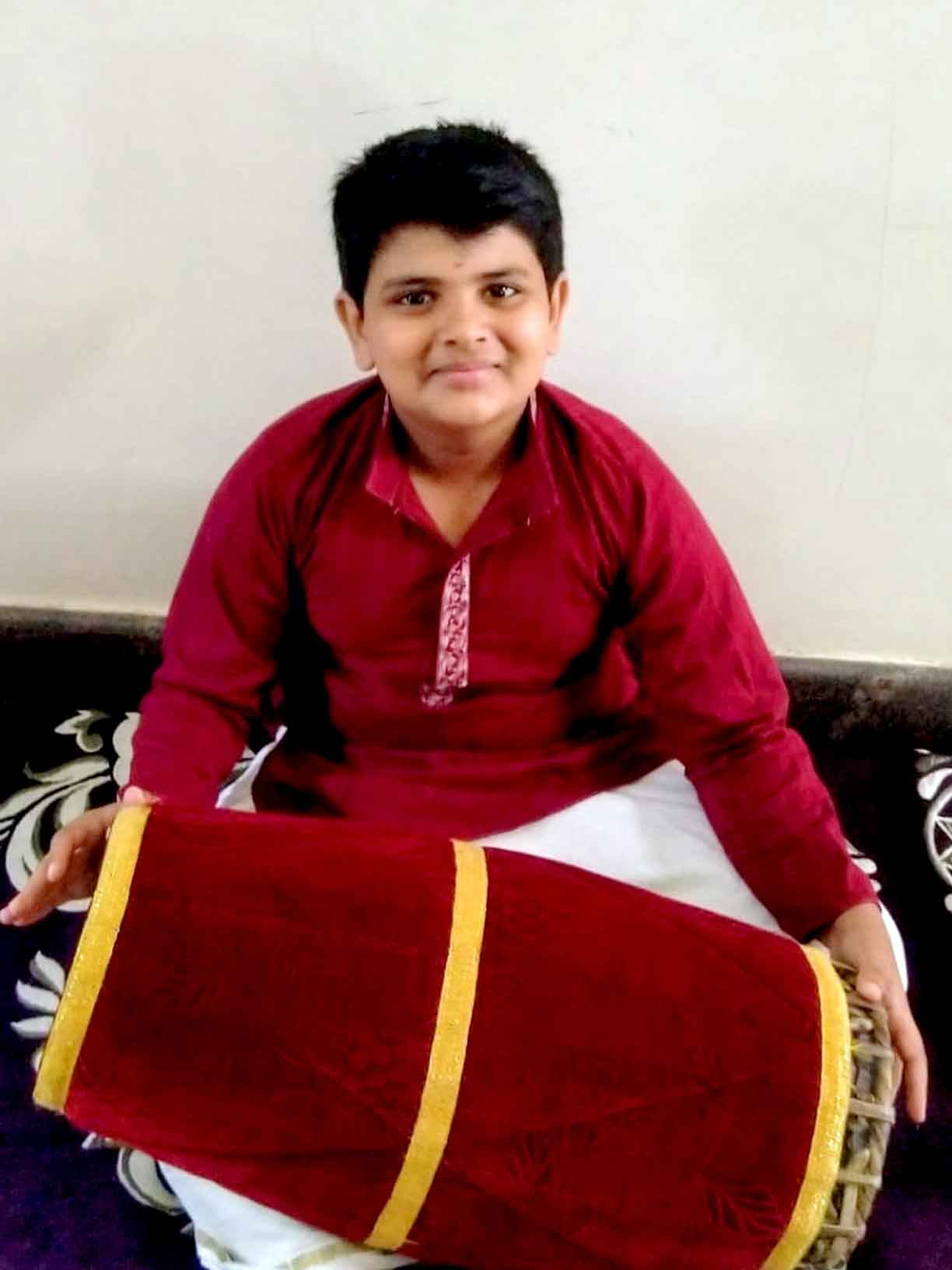 Harishankar - Mridangam Class Student In Bhavapriya School Of Music & Dance